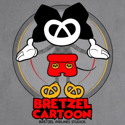 T-shirt enfant - Bretzel Mouse Cartoon - gris clair