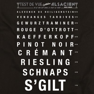T-shirt - OPHTALMO VINS - noir