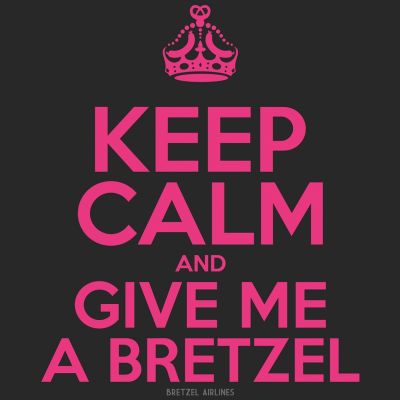 T-shirt cintré - KEEP CALM BRETZEL - gris anthracite