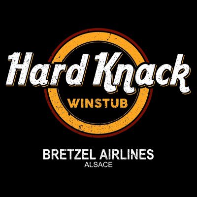 T-shirt cintré - HARD KNACK - WINSTUB ALSACE - noir