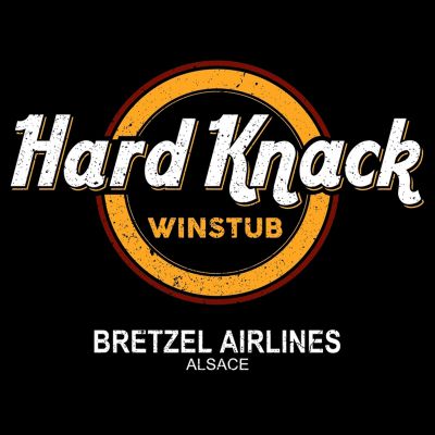 T-shirt - HARD KNACK - WINSTUB ALSACE - noir
