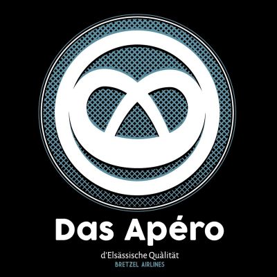 T-shirt cintré - DAS APERO - ALSACIEN - noir