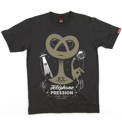 T-shirt - E.T. BRETZEL - gris anthracite