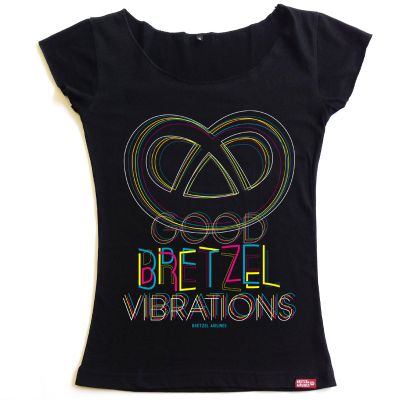 T-shirt cintré - BRETZEL VIBRATIONS - noir
