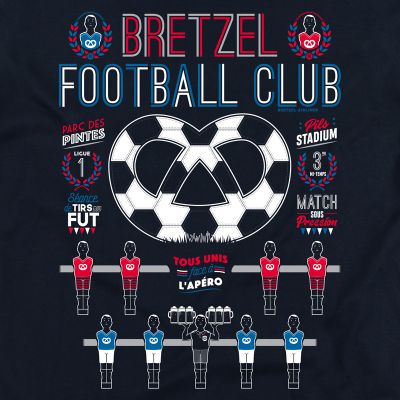 T-shirt - BRETZEL FOOTBALL CLUB - bleu marine