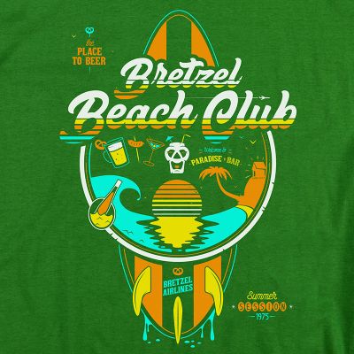 T-shirt - BEACH CLUB - vert kelly