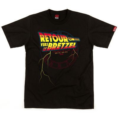 T-shirt - RETOUR VERS LE BRETZEL - noir