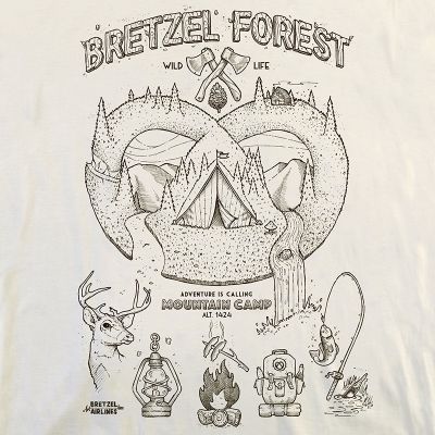 T-shirt enfant - BRETZEL FOREST - blanc ecru