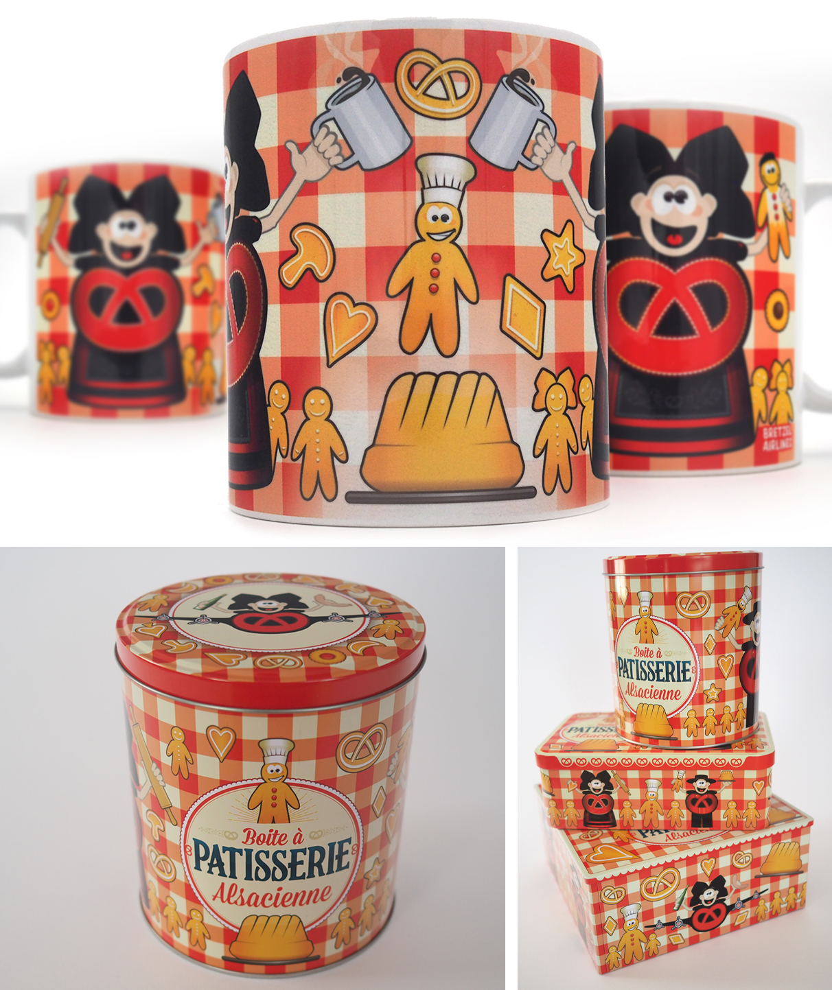 Boites & Mugs Bretzel Airlines